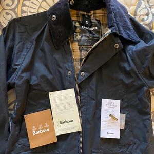 Barbour Bedale Navy Waxed Cotton Jacket